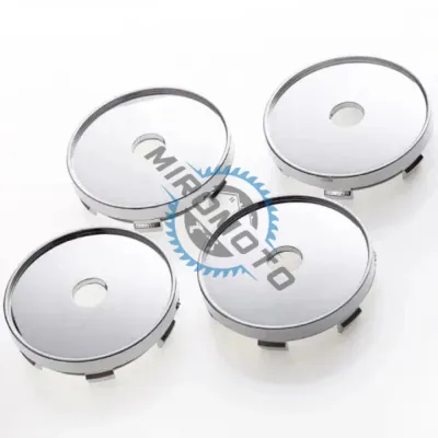 Set 4 capacele pentru jante aliaj, 60mm, crom lucios