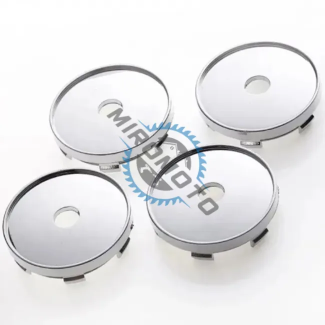 Set 4 capacele pentru jante aliaj, 60mm, crom lucios
