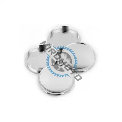 Set 4 capacele pentru jante aliaj, 65mm, crom lucios