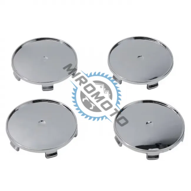 Set 4 capacele pentru jante aliaj, 68mm, crom lucios