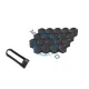 Set capace prezoane cu cheie 21", premium, gri antracit