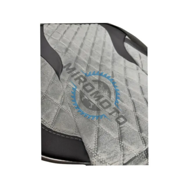 Set huse scaune auto, compatibile SUV si limuzine, universale, 11 piese, material textil + imitatie piele, gri-negru
