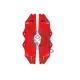 Set capace ornamente etrieri, marime L 27.5cm x 7.8cm, rosu