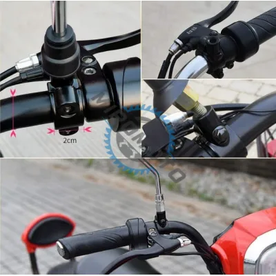 Set adaptor prindere oglinzi colier - surub (Ø 8mm)