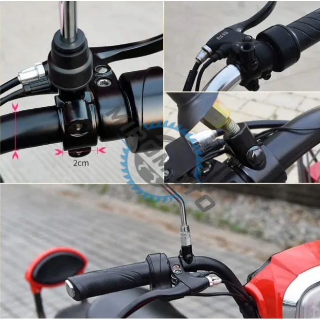 Set adaptor prindere oglinzi colier - surub (Ø 8mm)