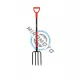 Furca pentru gradinarit, 120cm, Yato YT-86805