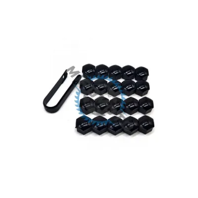 Set capace prezoane cu cheie 17", premium, negru 