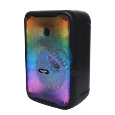 Boxa Portabila, Bluetooth, Putere 20W, Lumini LED RGB, Audio HD, FM Radio, USB, AUX, Cititor SD Card, 360x240x190 mm, Negru Boxa Portabila, Bluetooth, Putere 20W, Lumini LED RGB, Audio HD, FM Radio, USB, AUX, Cititor SD Card, 360x240x190 mm, Negru