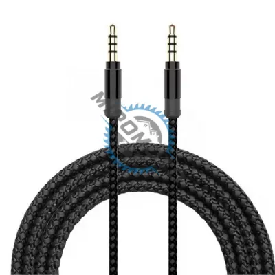 Cablu Auxiliar 3.5mm, lungime 150cm, Negru Cablu Auxiliar 3.5mm, lungime 150cm, Negru