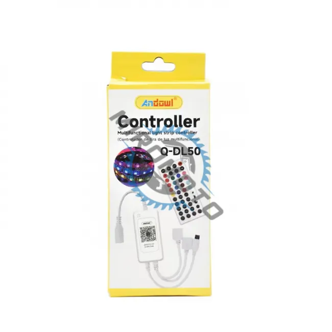 Controller multifunctional pentru banda led cu telecomanda si aplicatie pe telefon Controller multifunctional pentru banda led cu telecomanda si aplicatie pe telefon