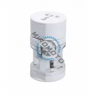 Adaptor universal pentru priza, travel, 110 - 250V AC, 10A, max. 600W, Alb