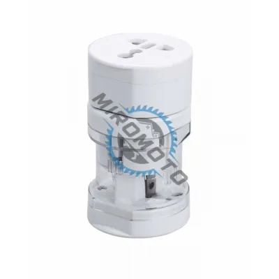 Adaptor universal pentru priza, travel, 110 - 250V AC, 10A, max. 600W, Alb Adaptor universal pentru priza, travel, 110 - 250V AC, 10A, max. 600W, Alb