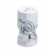 Adaptor universal pentru priza, travel, 110 - 250V AC, 10A, max. 600W, Alb Adaptor universal pentru priza, travel, 110 - 250V AC, 10A, max. 600W, Alb