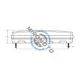 Set 2 lampi stop spate Led 12V, 3 functii, 22.5 x 5 cm
