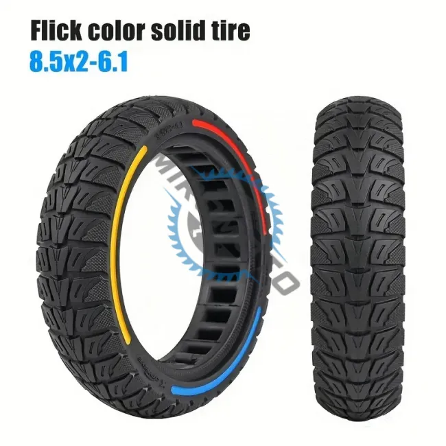 Cauciuc plin antiexplozie pentru Trotineta Electrica 8.5x2-6.1 (230 x 50) Xiaomi M365 Pro Pro2 Mi3 1s - Model Tricolor