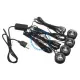 Set 4 lumini auto ambientale, interior, USB, LED RGB Set 4 lumini auto ambientale, interior, USB, LED RGB