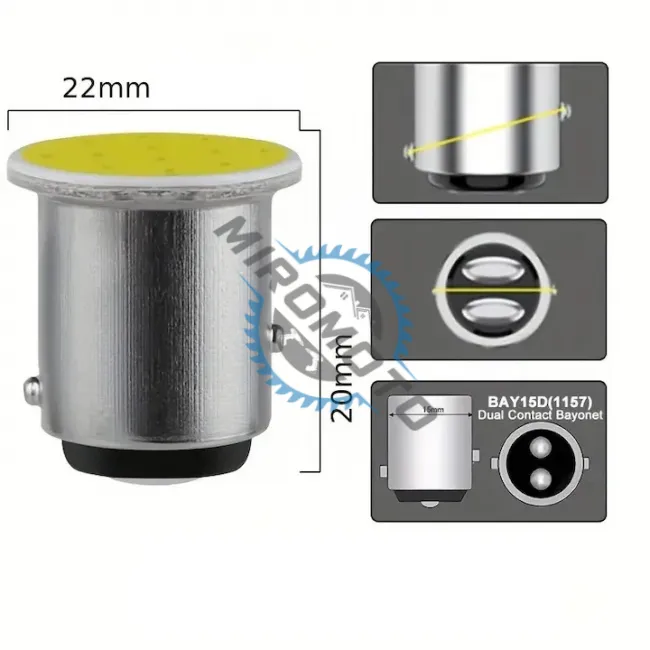 Set 2X Becuri Auto, Led P21W, BAY15D, 12V, Stop Frana Pozitie, Lumina Alba Set 2X Becuri Auto, Led P21W, BAY15D, 12V, Stop Frana Pozitie, Lumina Alba