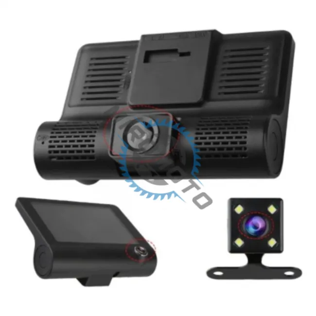 Camera Video Auto, DVR, Tripla, Full-HD, 3 Camere - Fata/Spate/Interior, Display 4 Inch, G Senzor, 170 grade Camera Video Auto, DVR, Tripla, Full-HD, 3 Camere - Fata/Spate/Interior, Display 4 Inch, G Senzor, 170 grade