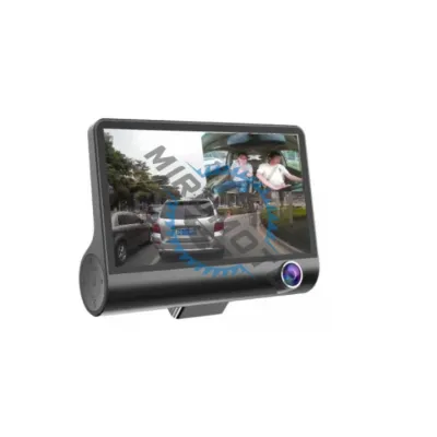 Camera Video Auto, DVR, Tripla, Full-HD, 3 Camere - Fata/Spate/Interior, Display 4 Inch, G Senzor, 170 grade  Camera Video Auto, DVR, Tripla, Full-HD, 3 Camere - Fata/Spate/Interior, Display 4 Inch, G Senzor, 170 grade