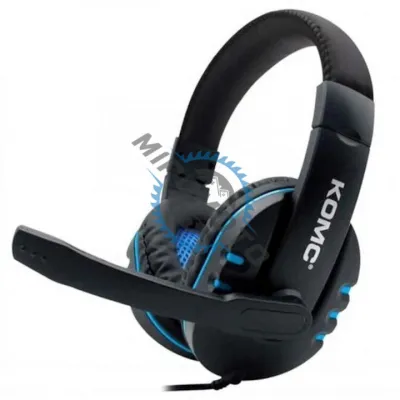 Casti Gaming Cu Microfon Pentru PC, 2x Jack 3.5, Lungime Cablu 2 metri, Albastru