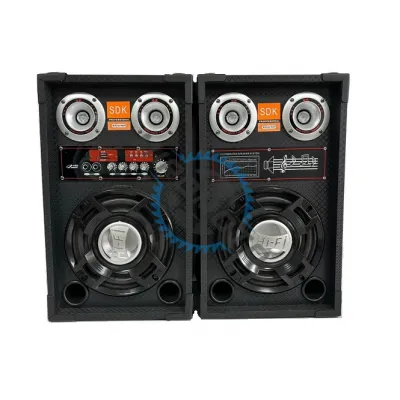 Set 2 boxe active, bluetooth 250W RMS, putere varf 600w, EQ5+, usb, fm, aux, telecomanda