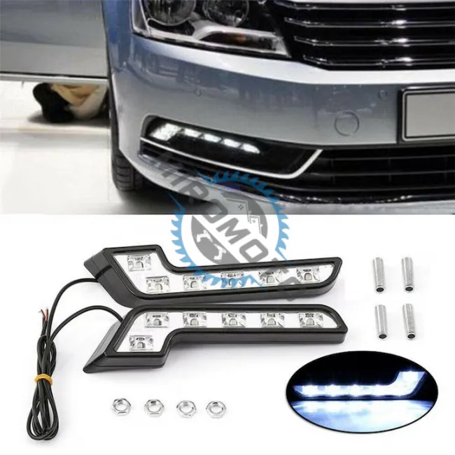 Lumini de zi DRL, proiectoare Led auto, 12v Lumini de zi DRL, proiectoare Led auto, 12v