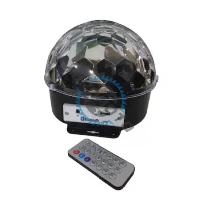 Glob Disco Cu Lumini LED RBG, Bluetooth, USB Si Telecomanda IR