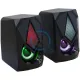 Boxe Gaming Spacer 2.0, cu fir, RMS 6W (2x3W), 4xLED