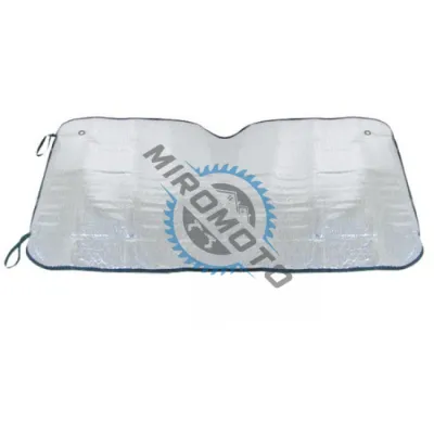 Parasolar auto pentru parbriz, folie aluminiu, termoizolant, 172 cm x 80 cm, 2x ventuze
