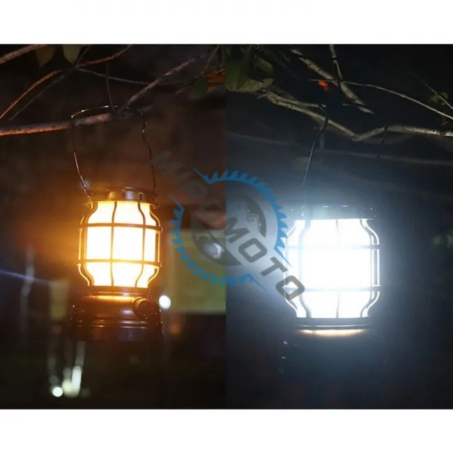 Lampa solara LED, tip felinar, luminozitate ajustabila, 2 moduri iluminare, cu agatatoare metalica, functie PowerBank