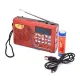 Radio portabil cu acumulator 3.7v 2000 mAh, mp3, card TF, usb, FM, bluetooth, afisaj electronic, rosu Radio portabil cu acumulator 3.7v 2000 mAh, mp3, card TF, usb, FM, bluetooth, afisaj electronic, rosu