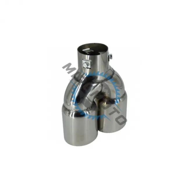 Ornament toba universal cromat cu prindere surub, 63mm