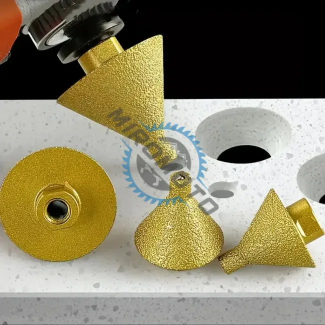 Freza conica diamantata pentru Chamfrenare si largire gauri, 9x50 mm