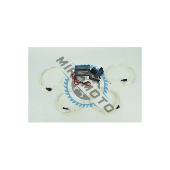 Kit Angel Eyes, compatibil BMW Seria 3 E90, lumina alb rece