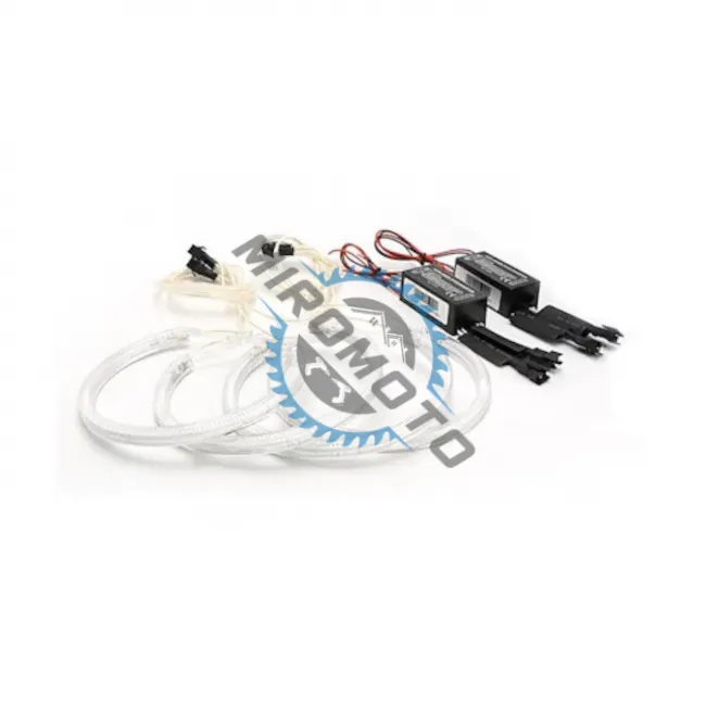 Kit Angel Eyes, compatibil BMW Seria 3 E90, lumina alb rece