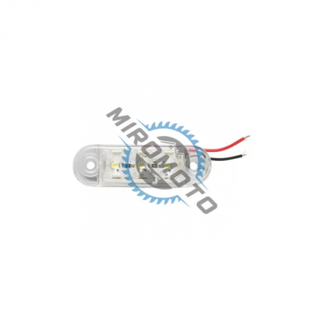 Lampa laterala gabarit, Led, lumina alba, lungime 65mm, 12-24V