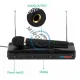 Kit Microfon Profesional fara Fir Andowl, Wireless Karaoke, Sistem statie sunet, negru Kit Microfon Profesional fara Fir Andowl, Wireless Karaoke, Sistem statie sunet, negru