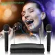 Kit Microfon Profesional fara Fir Andowl, Wireless Karaoke, Sistem statie sunet, negru Kit Microfon Profesional fara Fir Andowl, Wireless Karaoke, Sistem statie sunet, negru