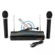 Kit Microfon Profesional fara Fir Andowl, Wireless Karaoke, Sistem statie sunet, negru Kit Microfon Profesional fara Fir Andowl, Wireless Karaoke, Sistem statie sunet, negru