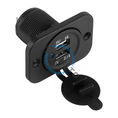 Mufa montaj bricheta auto, incarcare 2X USB, 3100MAH