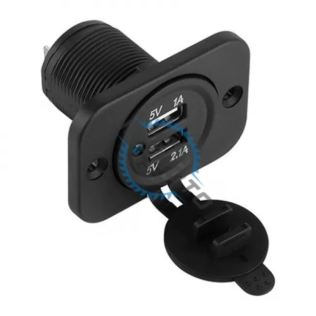 Mufa montaj bricheta auto, incarcare 2X USB, 3100MAH Mufa montaj bricheta auto, incarcare 2X USB, 3100MAH