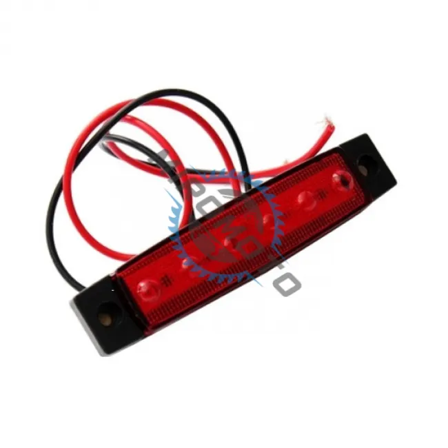 Lampa laterala gabarit, 6 LED-uri, 12v, lumina rosie