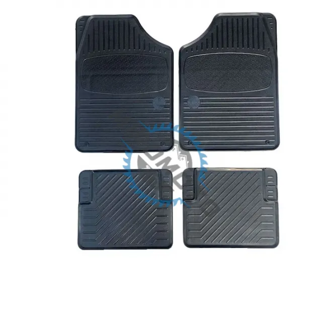 Set 4 covorase auto, universale, din cauciuc rezistent, negru