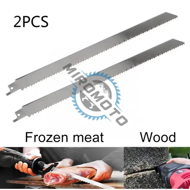 Set 2 panze / lame fierastrau sabie inox, 300 mm, macelarie / carmangerie, carne / oase Set 2 panze / lame fierastrau sabie inox, 300 mm, macelarie / carmangerie, carne / oase