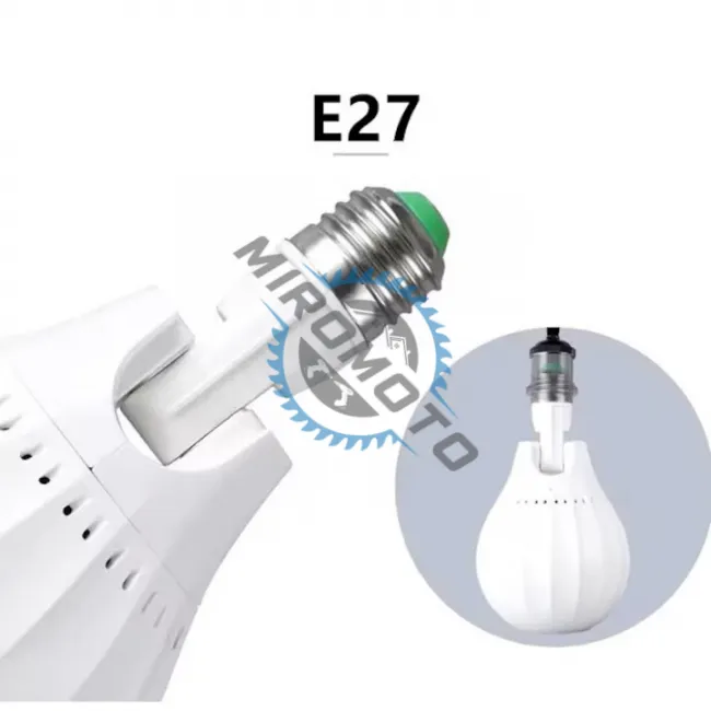 Mini Proiector LED pentru Craciun in forma de Bec, cu Soclu E27, 4W, Ajustabil 180°, Lumina RGB, Alb Mini Proiector LED pentru Craciun in forma de Bec, cu Soclu E27, 4W, Ajustabil 180°, Lumina RGB, Alb
