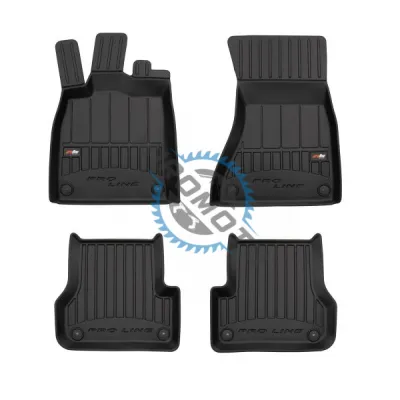 Set 4 covorase auto din cauciuc FROGUM premium, PROLINE 3D, pentru AUDI A6 ALLROAD C7 11.10-09.18, Break / Sedan, versiune: AWD/4WD / FWD