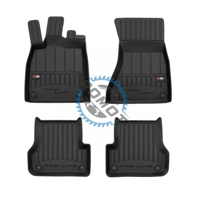Set 4 covorase auto din cauciuc FROGUM premium, PROLINE 3D, pentru AUDI A6 ALLROAD C7 11.10-09.18, Break / Sedan, versiune: AWD/4WD / FWD