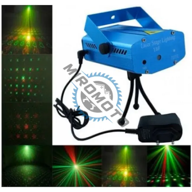 Mini Proiector, 5 Figurine Rotative Cu Tematica de Craciun, RGB, Interior