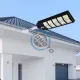 Lampa solara stradala cu panou solar si telecomanda, 500W, 10 celulele led, rezistent la apa ip65, senzor de miscare si lumina