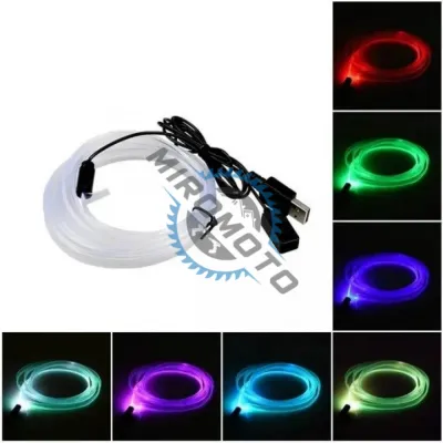Fir RGB, Lumina Ambientala Auto, Conexiune USB, 7 Culori, 3M